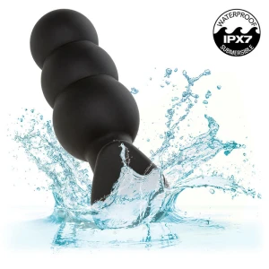 CALEXOTICS - KIIVOPOHJA-HELMINEN ANAL PULG 10 VIBRATIONS SILICONE BLACK